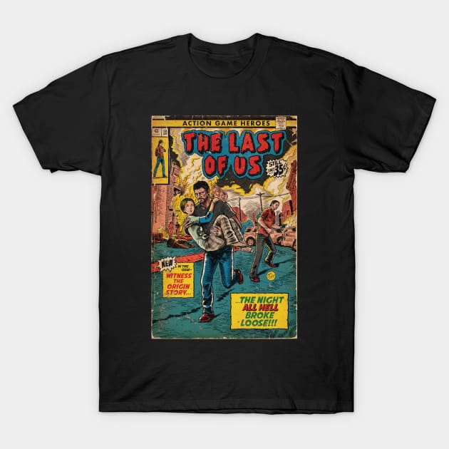 The Last of Us - Intro comic cover fan art T-Shirt by MarkScicluna